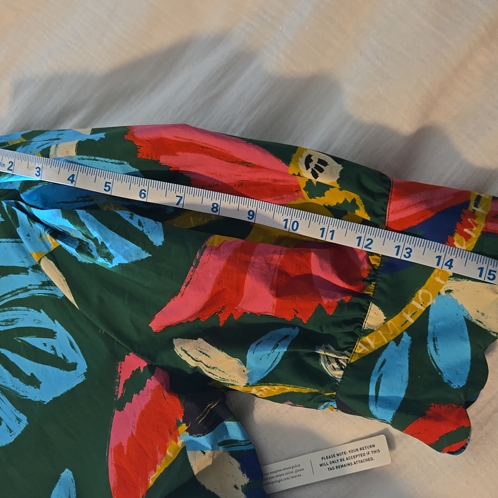 FARM Rio Navy Multicolor Tropical-Print Button Maxi Dress - Picture 8 of 11